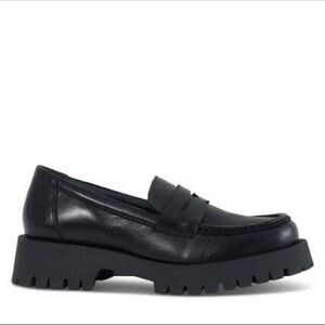 Floyd Black Platform Loafers